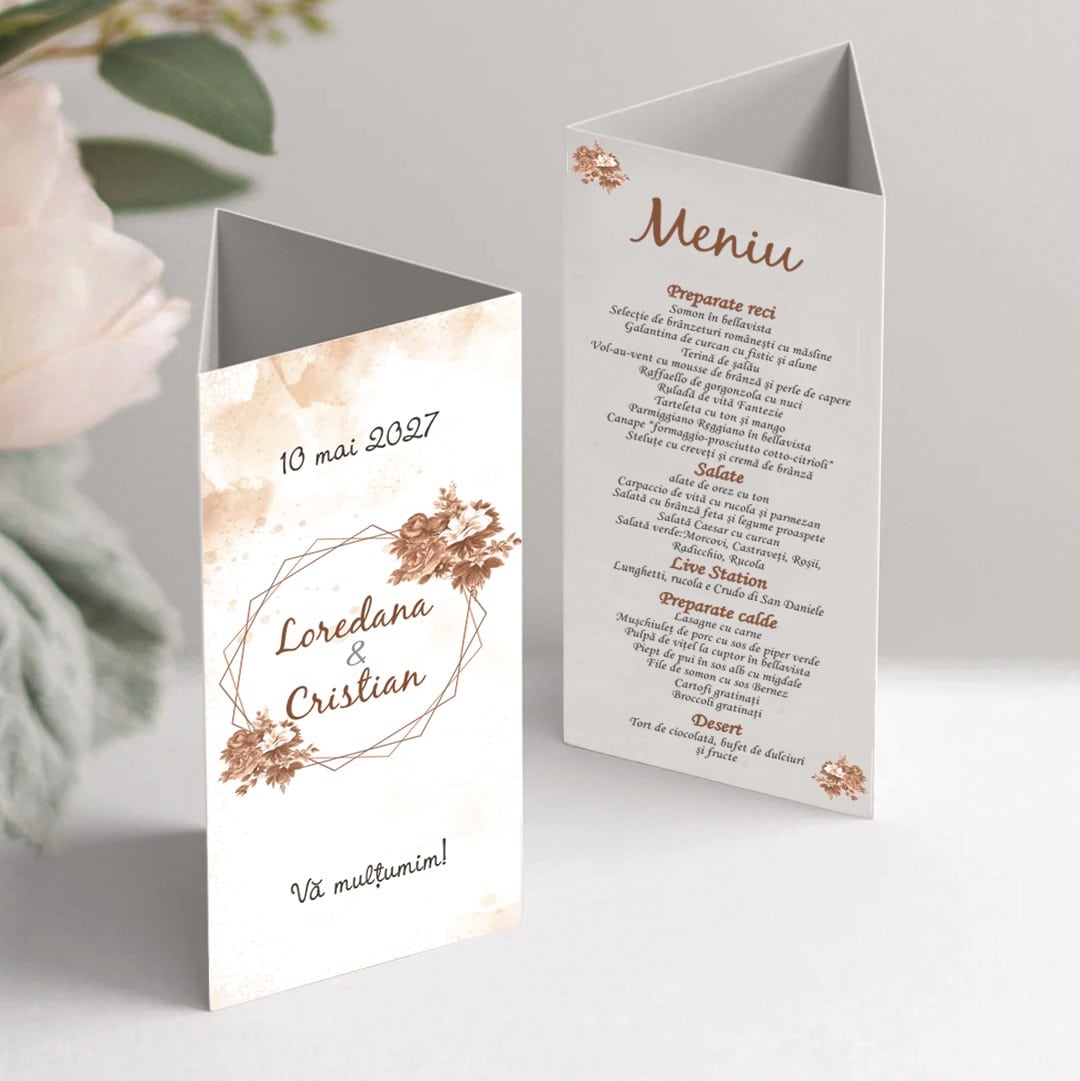 meniuri nunta print oradea